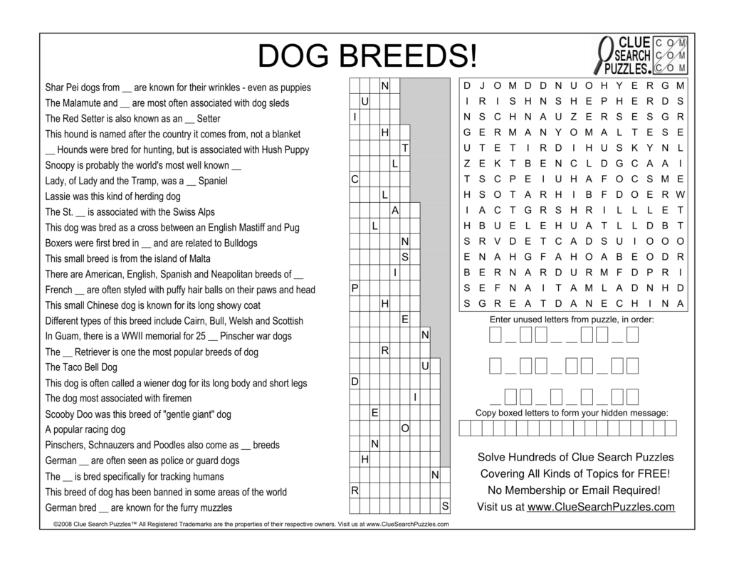DOG BREEDS TRIVIA QUIZ